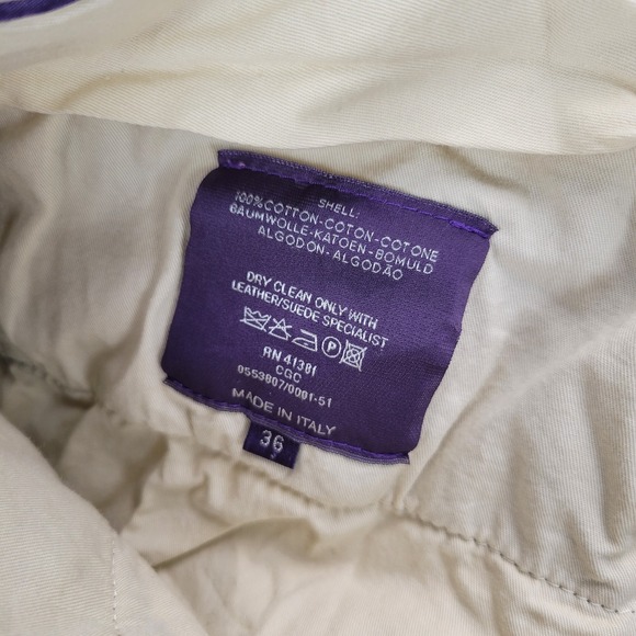 Ralph Lauren Purple Label Men 36x32 Cotton Green Corduroy Pants Trousers Riding - Picture 9 of 12